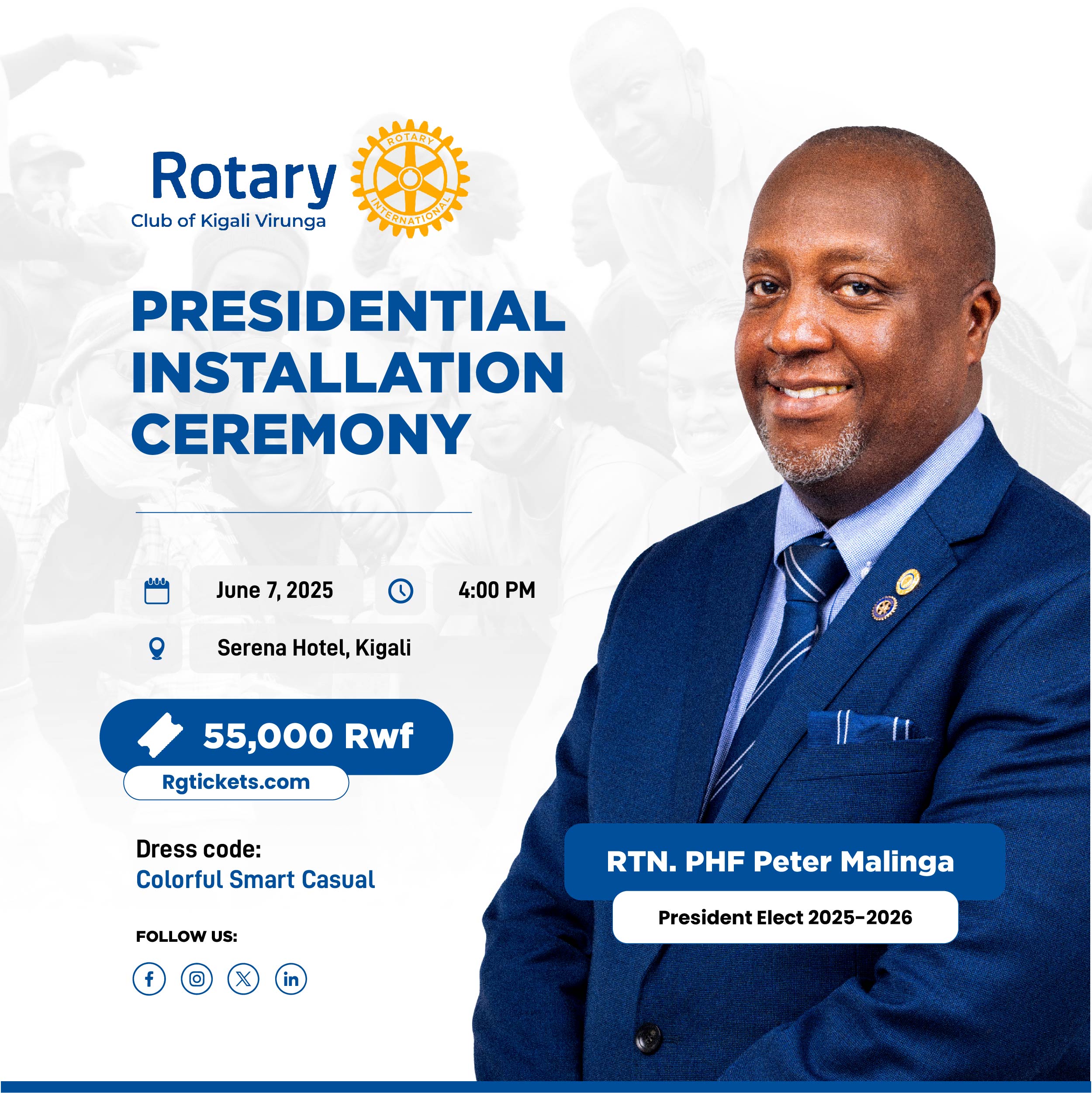 Rotary Club Of Kigali Virunga – Presidential Installation Ceremony