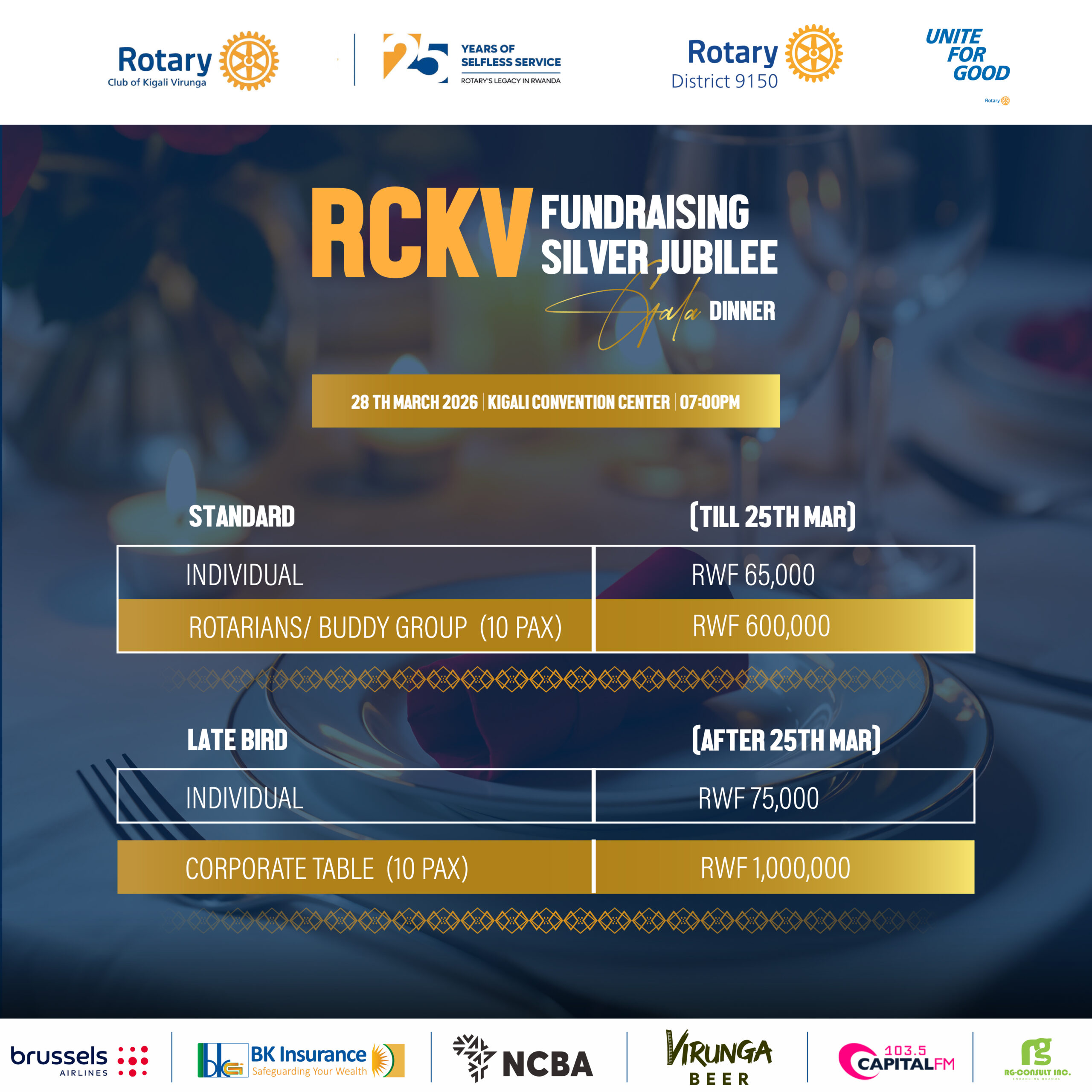 The RCKV Fundraising Silver Jubilee Gala Dinner